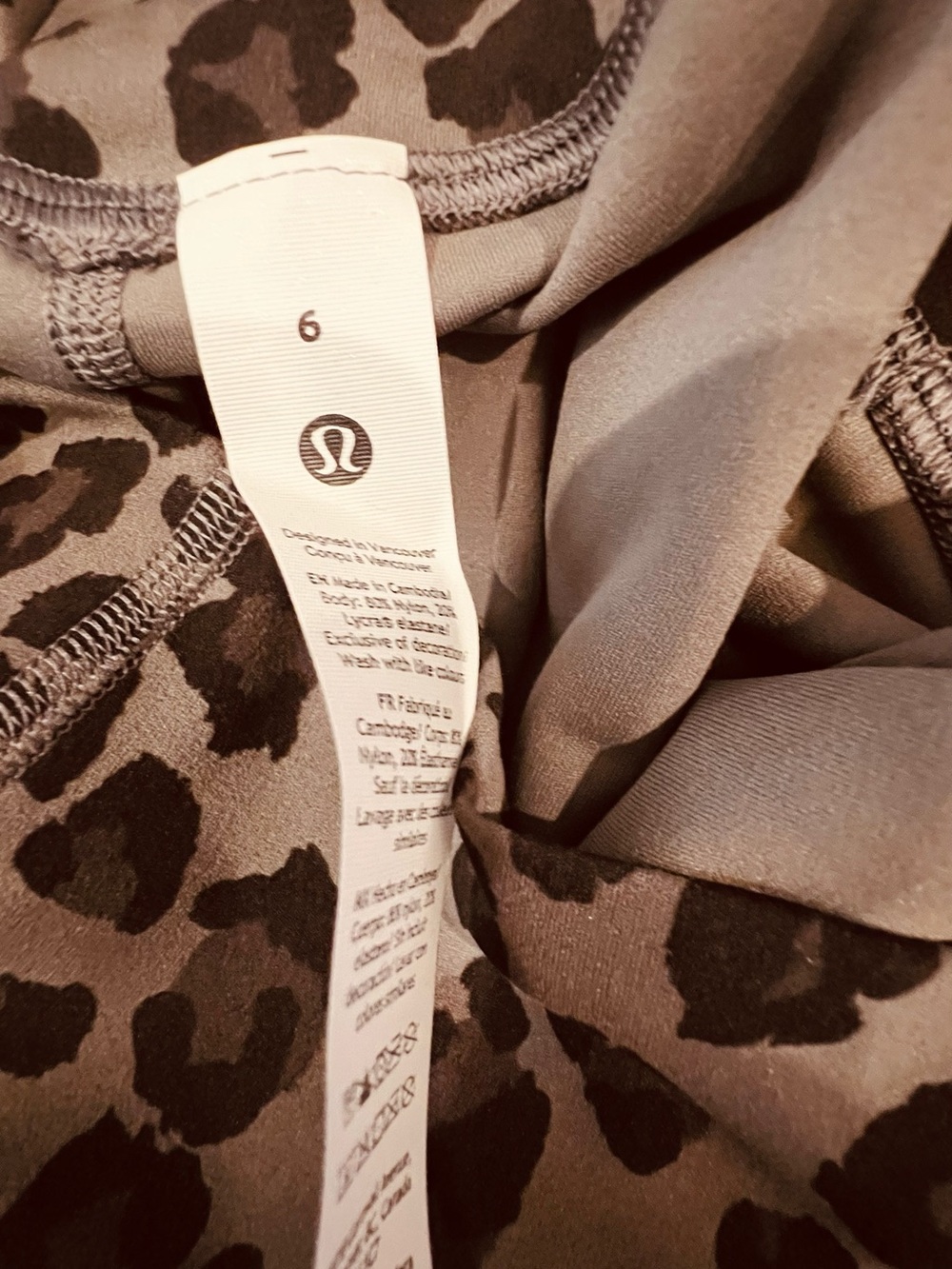 Lululemon Align High-Rise Pant 28” Leopard Print – Size 6 – NWT - Picture 8 of 10